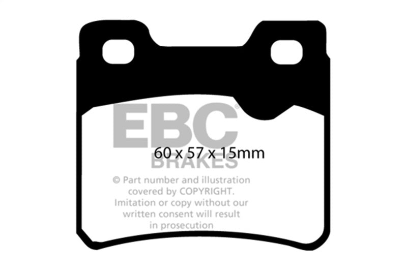 EBC Ultimax2 Brake Pad Sets - EBC 94-96 Saab 900 2.0 Turbo Ultimax2 Rear Brake Pads