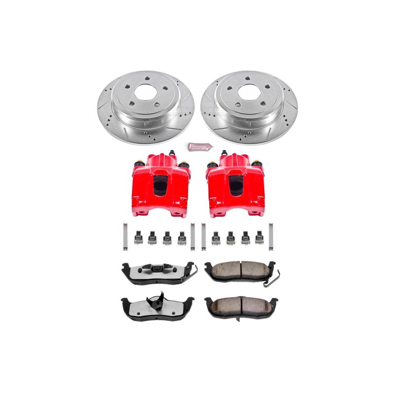 PSB Z36 Truck & Tow Kit w/Cals - Power Stop 06-10 Jeep Commander Rear Z36 Truck & Tow Brake Kit w/Calipers
