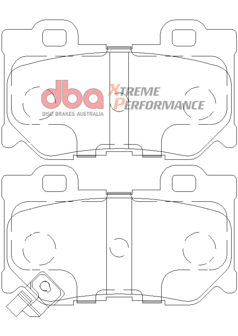 DBA XP Performance Brake Pads - DBA 2009+ Nissan 370Z XP Extreme Performance Rear Brake Pads