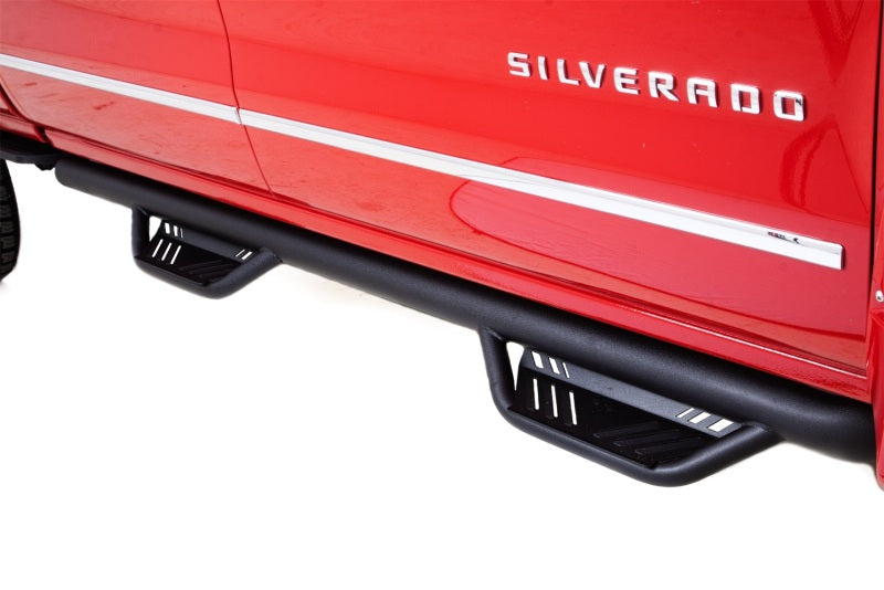 LND Nerf Bars - Black - Lund 2019 Chevrolet Silverado 1500 Crew Cab Terrain HX Step Nerf Bars - Black