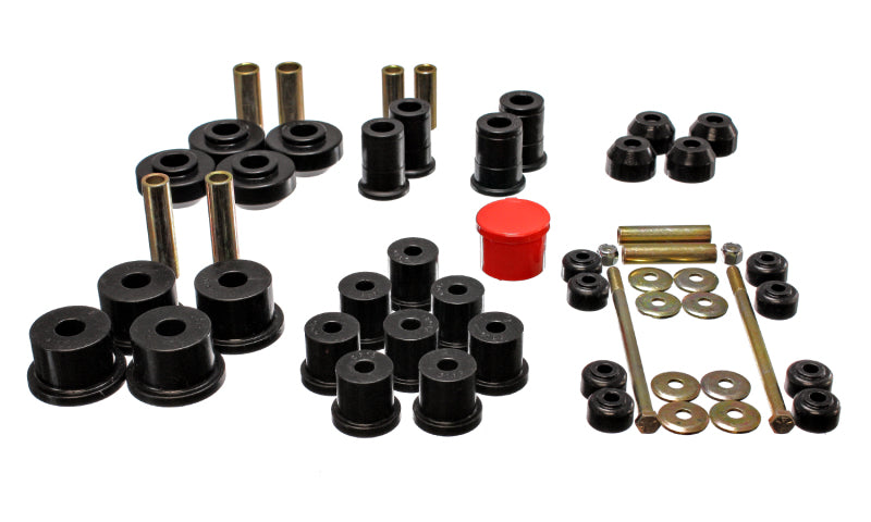 ES Hyper-Flex Sets - Black - Energy Suspension 67-73 Ford Mustang Black Hyper-flex Master Bushing Set