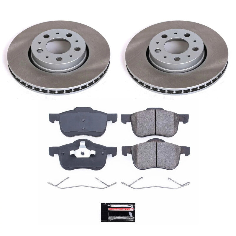 PSB Semi-Coated Rotor Kits - Power Stop 03-07 Volvo XC70 Front Semi-Coated Rotor Kit