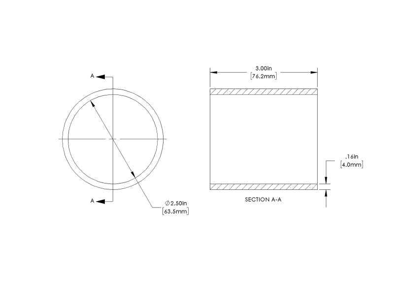 AFE Elbow Reducing Couplers - aFe POWER Universal Products Coupler Kit 2-1/2in ID x 3in L - Black