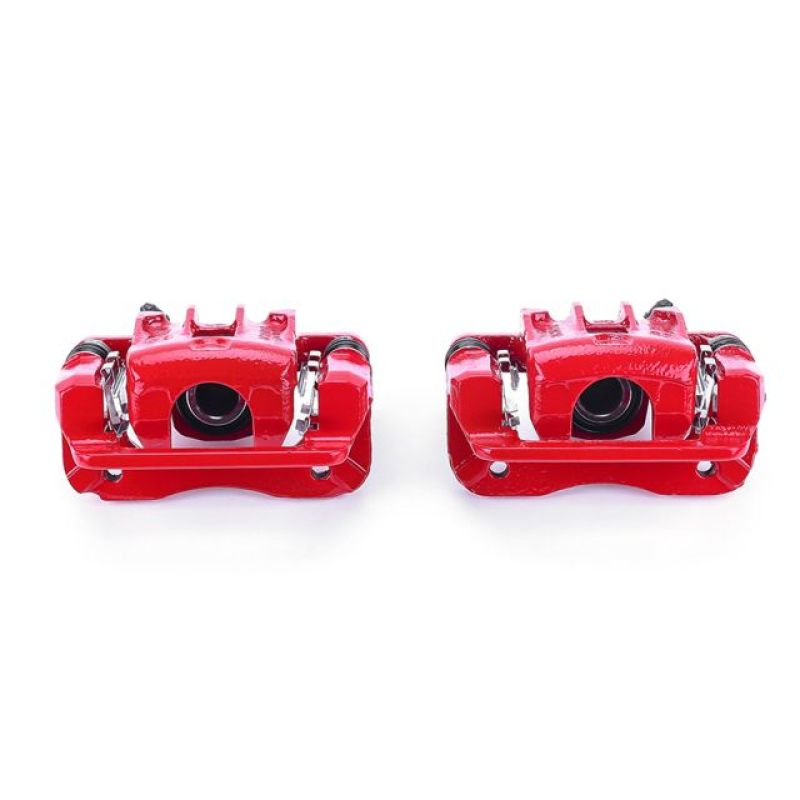 PSB Red Calipers - Power Stop 07-10 Hyundai Elantra Rear Red Calipers w/Brackets - Pair