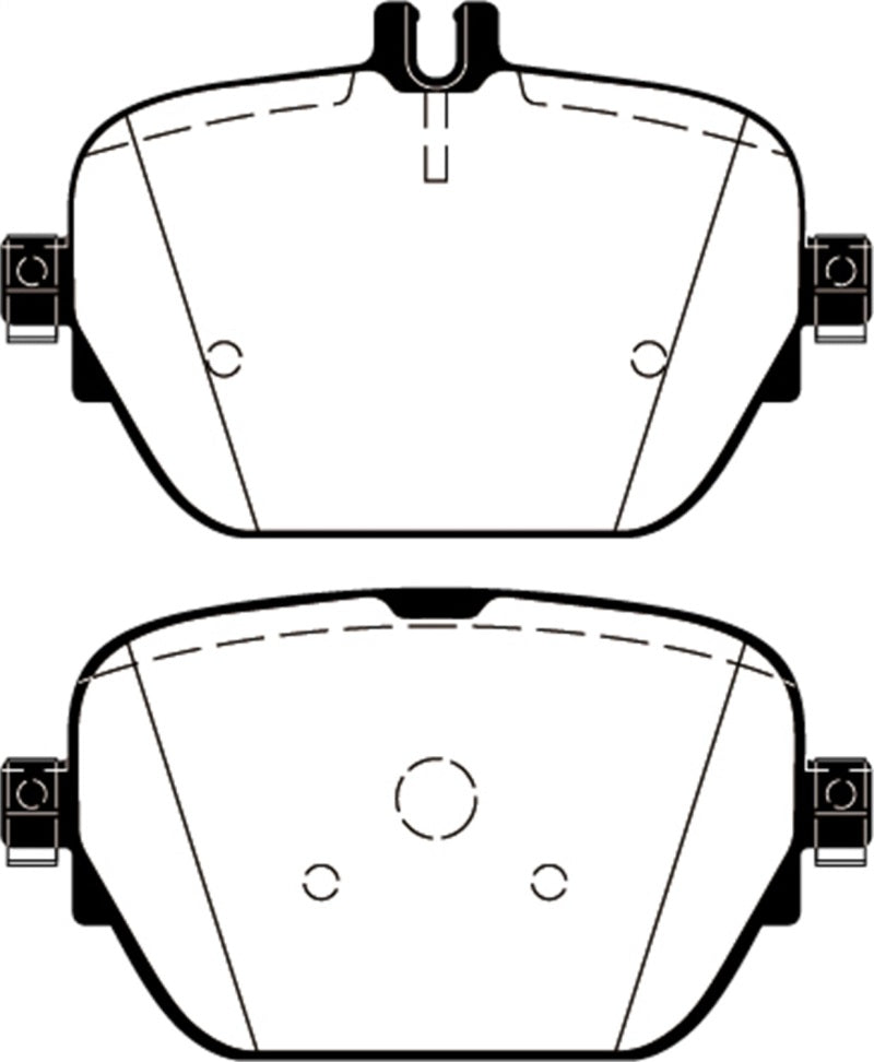 EBC Yellowstuff Brake Pad Sets - EBC 2019+ Mercedes-Benz CLS53 AMG (C257) 3.0L Turbo Yellowstuff Rear Brake Pads