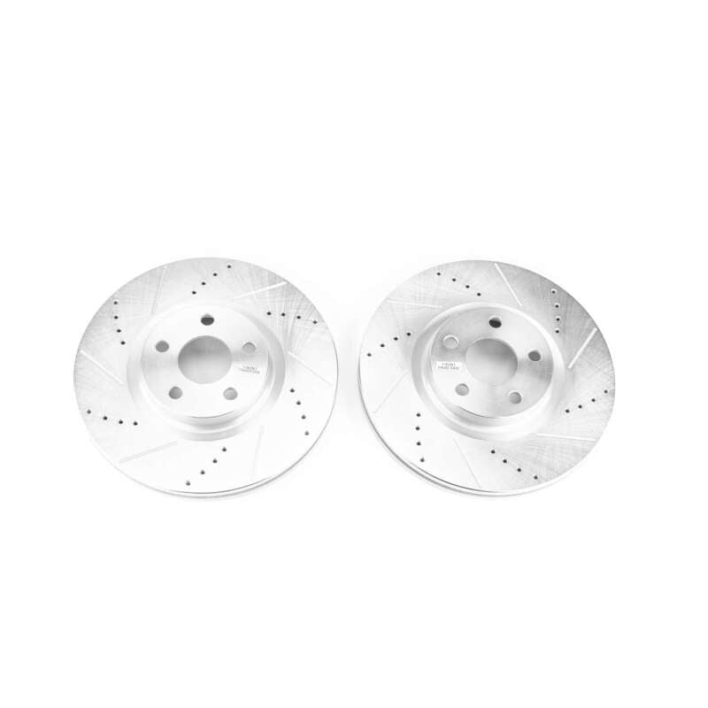 PSB Evolution Drill/Slot Rotor - Power Stop 17-19 Lincoln MKZ Front Evolution Drilled & Slotted Rotors - Pair