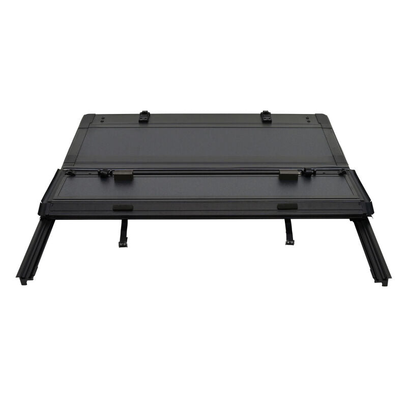 WES Hard Tri-Fold Tonneau Covers - Westin 14-19 Chevrolet/GMC 1500/2500/3500 6ft. 7in. Bed Hard Tri-Fold Tonneau Cover - Black
