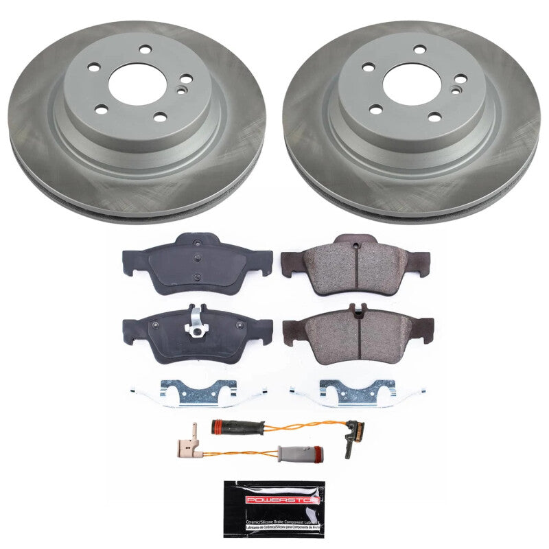 PSB Semi-Coated Rotor Kits - Power Stop 2006 Mercedes-Benz E350 Rear Semi-Coated Rotor Kit