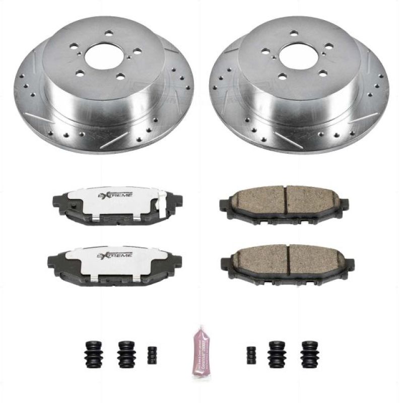 PSB Z26 Street Warrior Kit - Power Stop 05-09 Subaru Legacy Rear Z26 Street Warrior Brake Kit