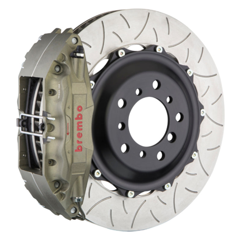 BRB Big Brake Kits - Brembo 06-13 A3 PISTA Front Race BBK 4 Piston Cast 2pc 355x32x53a 2pc Rotor T3-Clear HA