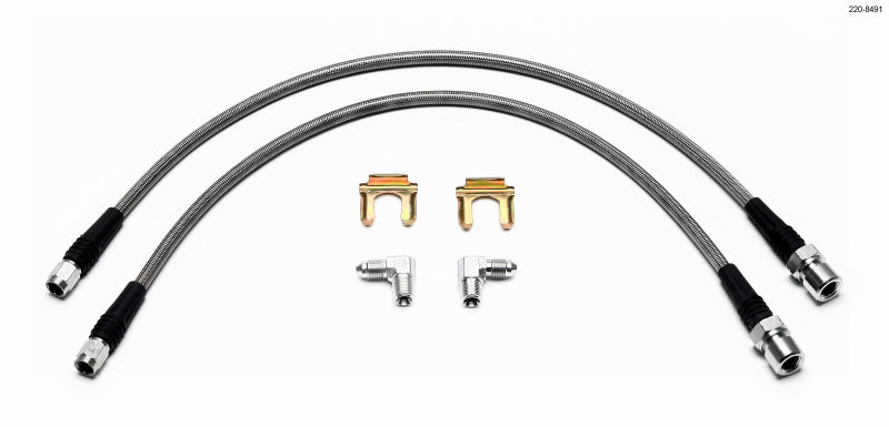 WIL Flexline Brake Hose - Wilwood Flexline Kit Front Mini-Cooper