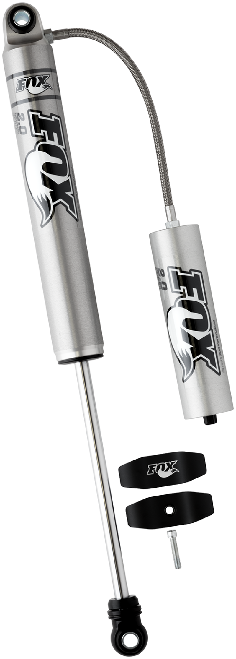 FOX 2.0 Perf Shock - Fox 99+ Chevy HD 2.0 Performance Series 10.6in. Smooth Body Remote Res. Rear Shock / 0-1in. Lift