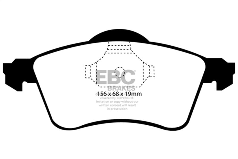 EBC Greenstuff Brake Pad Sets - EBC 97-98 Volkswagen Eurovan 2.5 Greenstuff Front Brake Pads