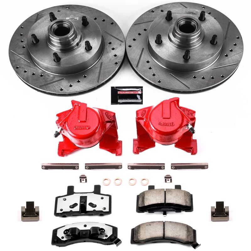 PSB Z36 Truck & Tow Kit - Power Stop 87-93 Ford F-150 Front Z36 Truck & Tow Kit w/Cals