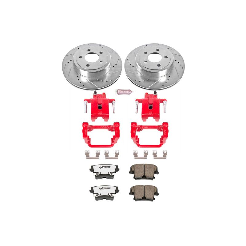 PSB Z26 Street Kit w/Cals - Power Stop 05-19 Chrysler 300 Rear Z26 Street Warrior Brake Kit w/Calipers