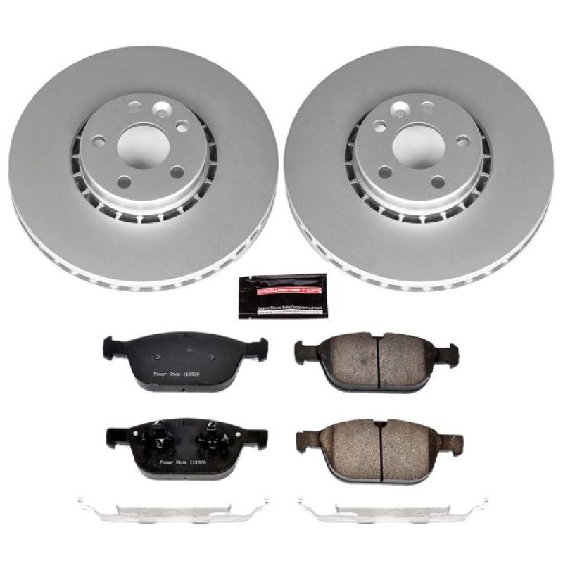 PSB Z23 Evolution Coated Kit - Power Stop 10-15 Volvo XC60 Front Z23 Evolution Sport Coated Brake Kit