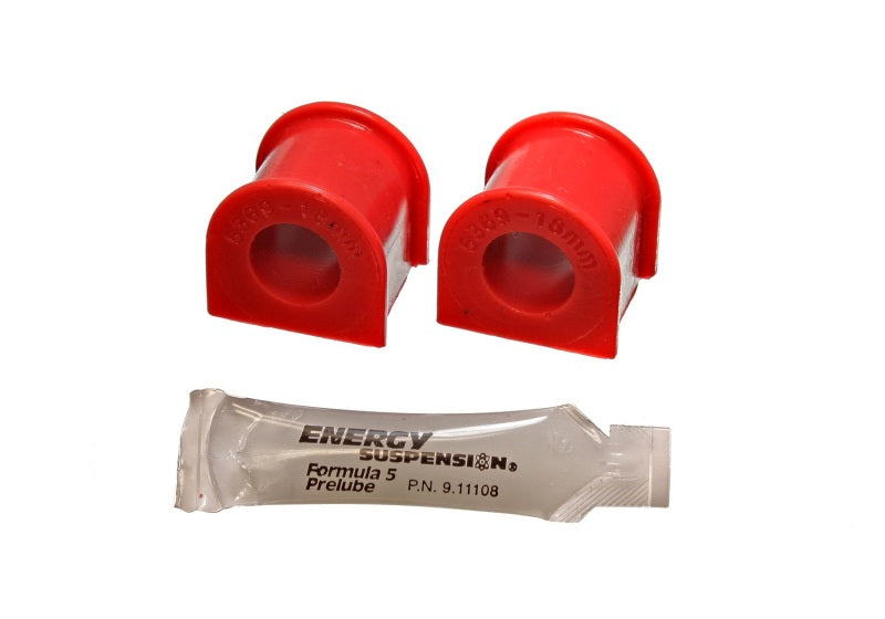 ES Sway Bar Bushings - Red - Energy Suspension 88-91 Honda Civic/CRX Red 19mm Front Sway Bar Bushings