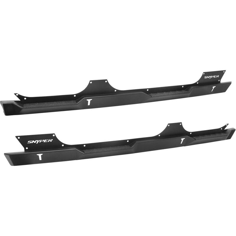 WES Snyper Rock Rail Steps - Westin/Snyper 07-17 Jeep Wrangler Unlimited Rock Slider Steps - Textured Black