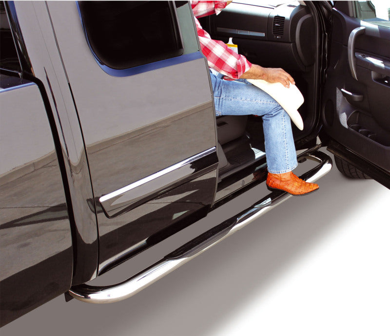 GOR Steps - 4000 - Chrome - Go Rhino 10-12 Ram Ram 3500HD 4000 Series SideSteps - Cab Length - Chrome