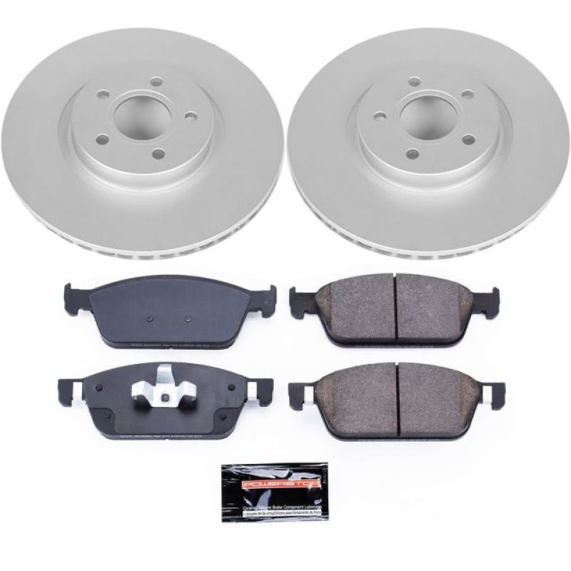 PSB Z23 Evolution Coated Kit - Power Stop 17-18 Ford Escape Front Z23 Evolution Sport Coated Brake Kit