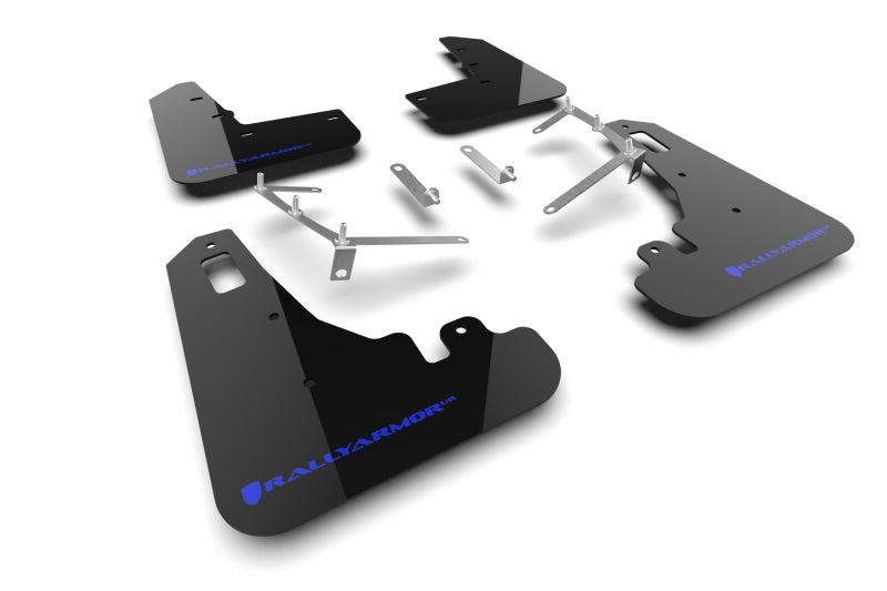 RAL UR Blk Flap/Blue Logo - Rally Armor 22-26 Subaru BRZ / Toyota GR86 Black UR Mud Flap w/Blue Logo