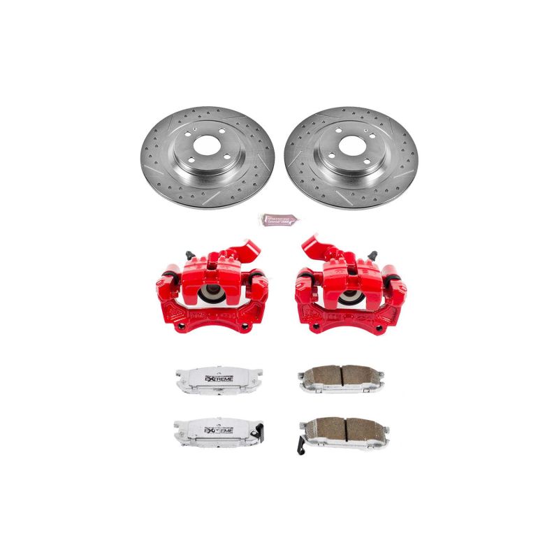 PSB Z26 Street Kit w/Cals - Power Stop 01-05 Mazda Miata Rear Z26 Street Warrior Brake Kit w/Calipers