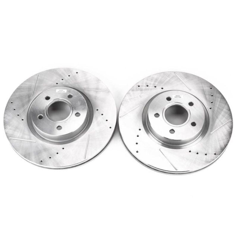 PSB Evolution Drill/Slot Rotor - Power Stop 13-19 Ford Escape Front Evolution Drilled & Slotted Rotors - Pair