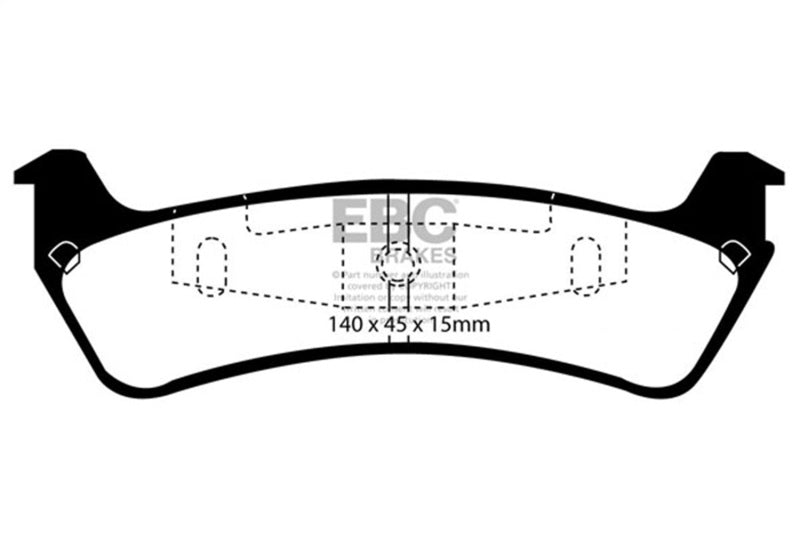 EBC Greenstuff Brake Pad Sets - EBC 95-01 Ford Explorer 4.0 2WD Greenstuff Rear Brake Pads
