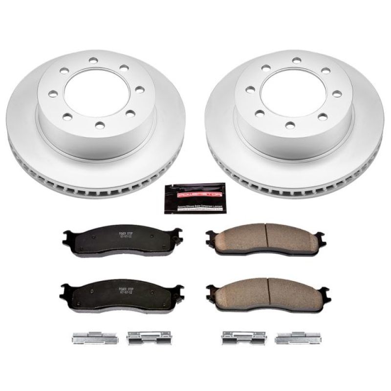 PSB Evolution Coated Rotor - Power Stop 03-08 Dodge Ram 3500 Front Z17 Coated Brake Kit