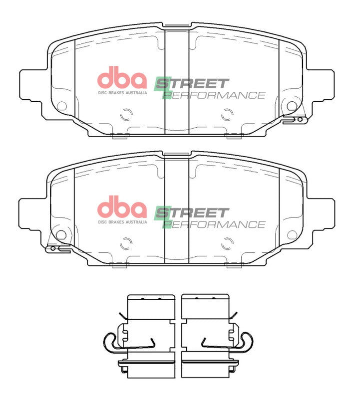 DBA SP Performance Brake Pads - DBA 2018+ Jeep Wrangler JL SP Performance Rear Brake Pads