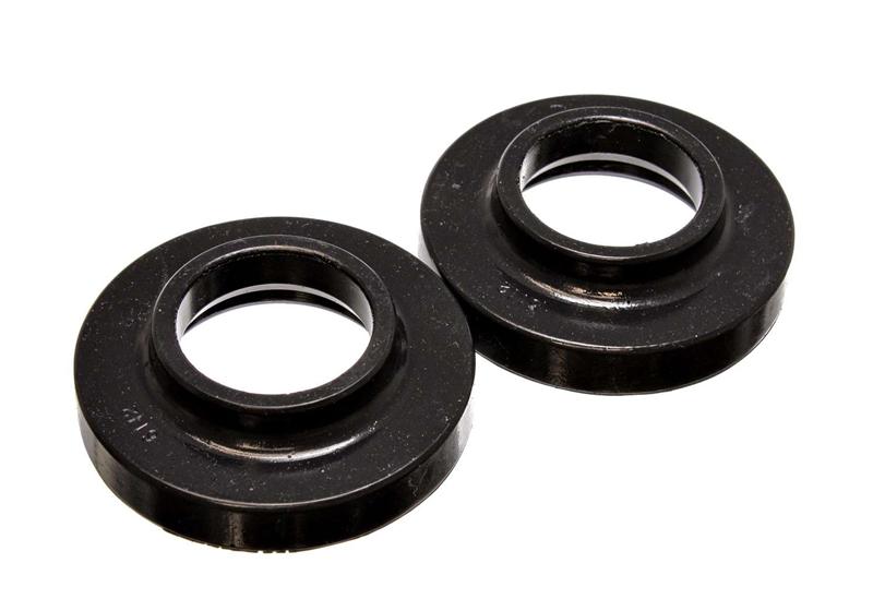ES Spring Isolators - Black - Energy Suspension 97-06 Jeep Wrangler TJ Black Front Spring Pad Set