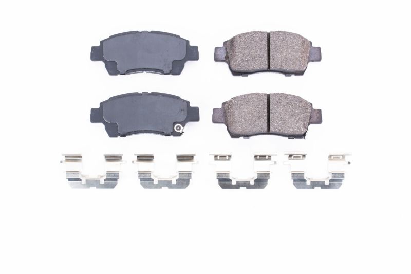 PSB Z17 Evolution Brake Pads - Power Stop 2000 Toyota Echo Front Z17 Evolution Ceramic Brake Pads w/Hardware