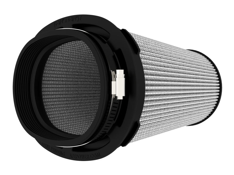 AFE Universal Pro Dry S Filter - aFe Magnum FLOW Pro DRY S Air Filter 6.75x4.75 Flange 8.25x6.25 Base (Mt2) 7.25x5 Top 8.5 Height
