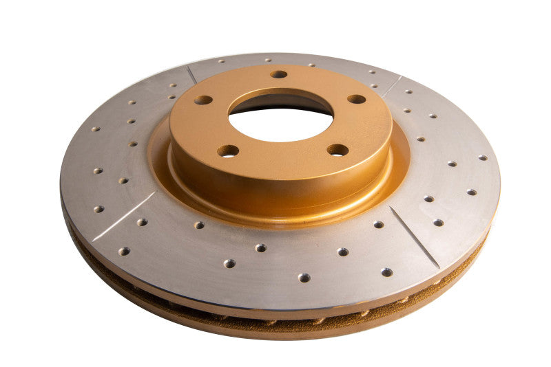DBA Street Slot&Drill Rotors - DBA 04-13 Mazda 3 2.3L/2.5L Front Drilled & Slotted Street Series Rotor