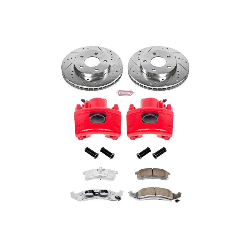 PSB Z26 Street Kit w/Cals - Power Stop 94-99 Buick LeSabre Front Z26 Street Warrior Brake Kit w/Calipers