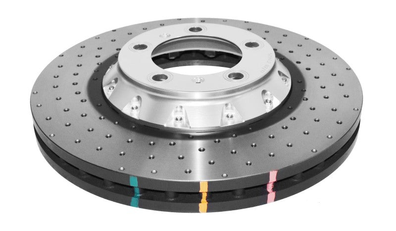 DBA 5000 Series Drilled Rotors - DBA 2008 Porsche Cayenne (368mm Front Rotor) Front 5000 Series Cross Drilled Rotor w/Silver Hat
