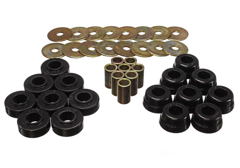 ES Body Mounts - Black - Energy Suspension GM Body Mount Set W/Hardware - Black