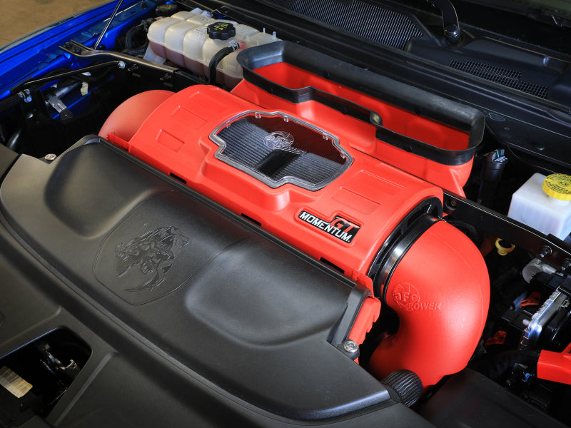 AFE Momentum GT Cold Air Intakes - aFe 21-23 Dodge RAM 1500 TRX V8-6.2L Momentum GT Intake- Red