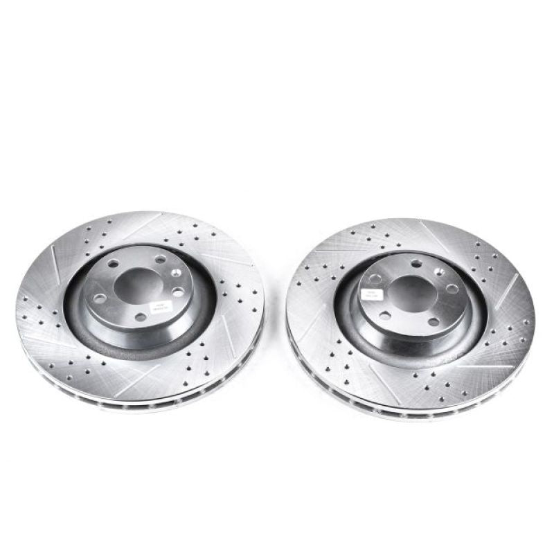 PSB Evolution Drill/Slot Rotor - Power Stop 05-11 Audi A6 Quattro Front Evolution Drilled & Slotted Rotors - Pair
