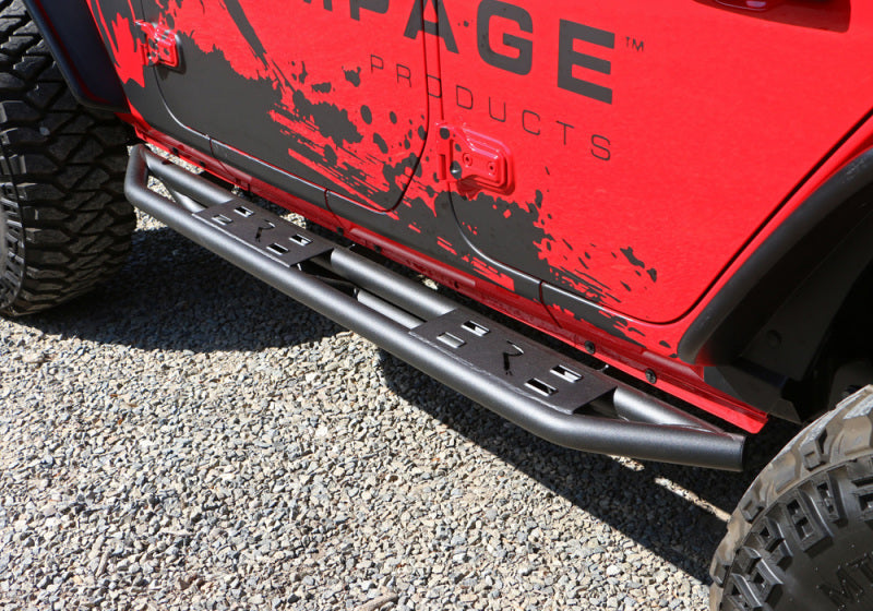 RAM Side Steps - Rampage 2018-2019 Jeep Wrangler(JL) Unlimited Sport 4-Door Trail Crawler Step - Black