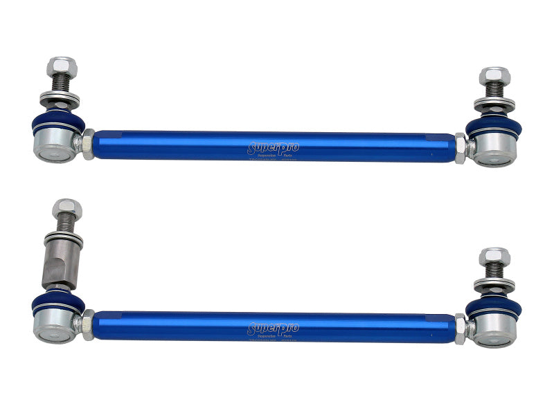 SPR Sway Bar Links - SuperPro 2015 Audi A3 Quattro Premium Front HD Adjustable End Link Set w/ DCC Adapter