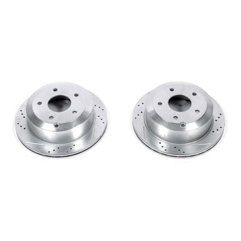PSB Evolution Drill/Slot Rotor - Power Stop 05-06 Pontiac GTO Rear Evolution Drilled & Slotted Rotors - Pair