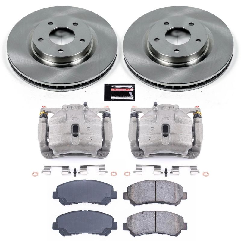 PSB Autospecialty Kit w/Cals - Power Stop 08-14 Nissan Rogue Front Autospecialty Brake Kit w/Calipers