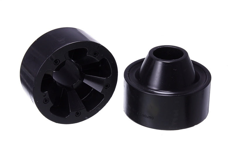 ES Spring Isolators - Black - Energy Suspension 07-17 Jeep Wrangler (JK) Black Rear Coil Spring Spacer 1-3/4in Lift Set