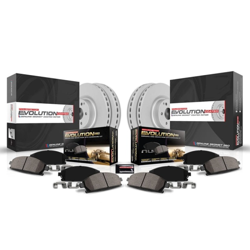 PSB Z17 Evolution Coated Kit - Power Stop 22-23 Hyundai Kona Front and Rear Z17 Coated Brake Kit