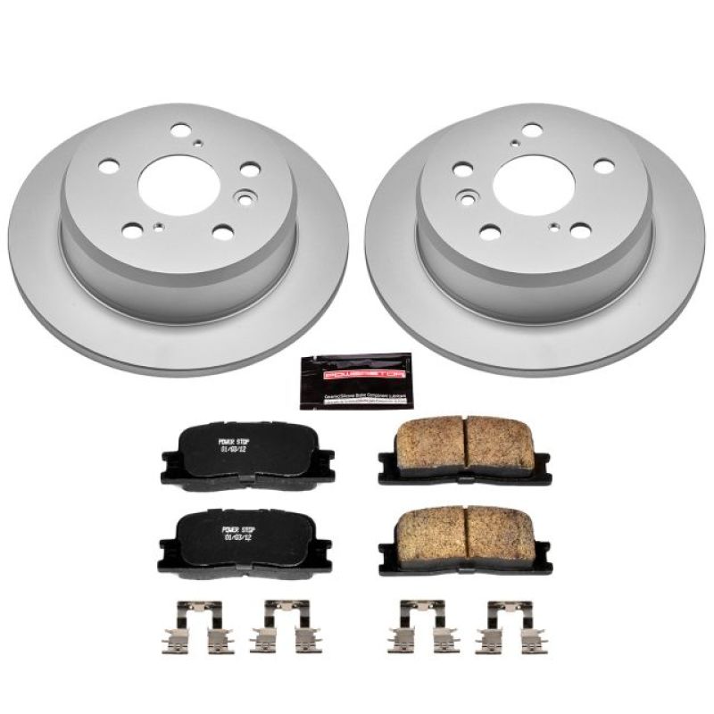 PSB Z17 Evolution Coated Kit - Power Stop 02-03 Lexus ES300 Rear Z17 Evolution Geomet Coated Brake Kit