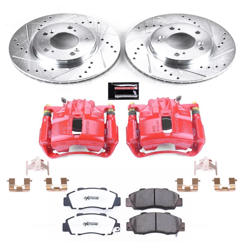 PSB Z26 Street Kit w/Cals - Power Stop 91-95 Acura Legend Front Z26 Street Warrior Brake Kit w/Calipers
