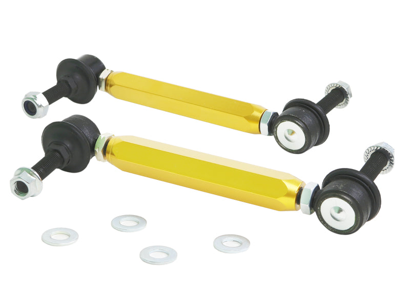 WL Sway Bar Links - Whiteline Universal Swaybar Link Kit-Heavy Duty Adjustable 10mm Ball Joint