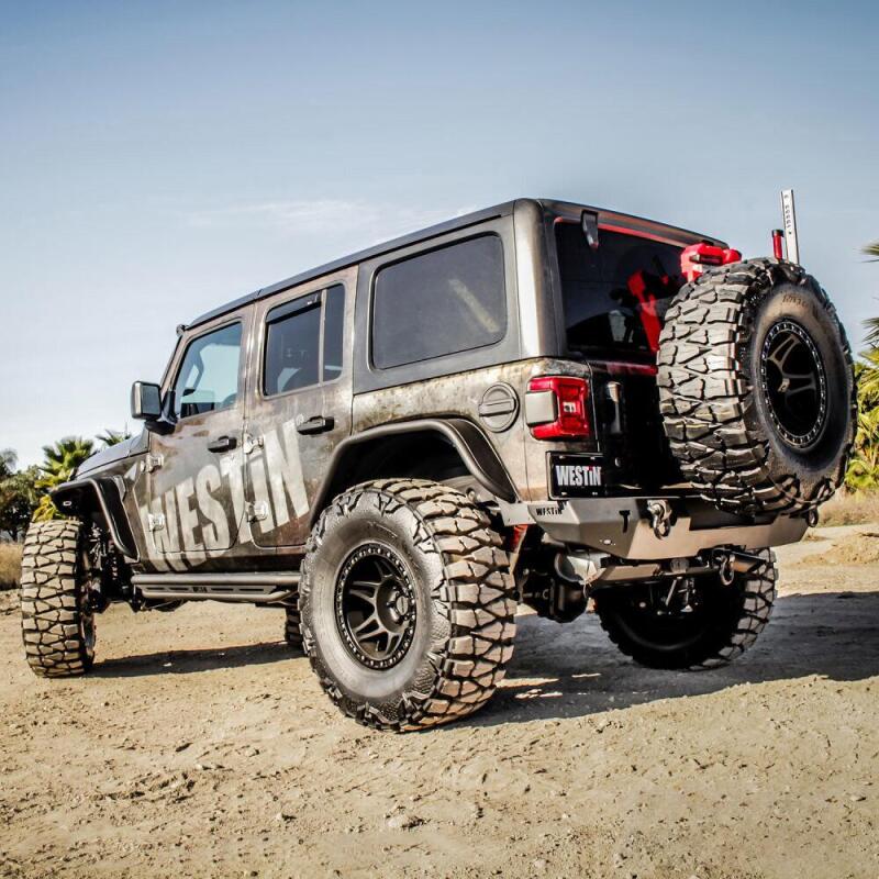 WES WJ2 Bumpers - Westin 18-19 Jeep Wrangler JL WJ2 Rear Bumper - Textured Black