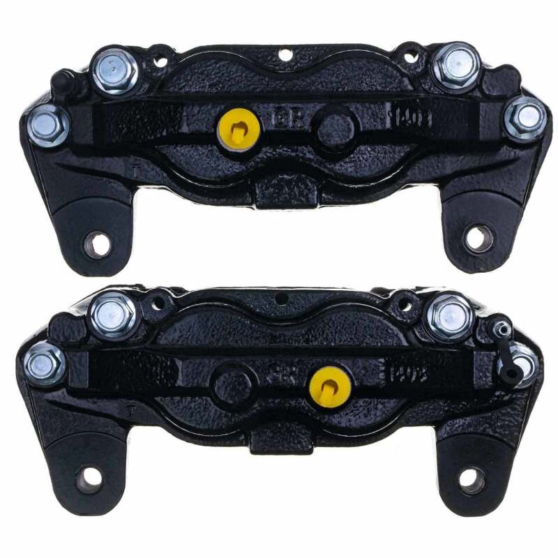 PSB Black Calipers - Power Stop 07-15 Toyota Tundra Front Black Caliper Pair w/o Bracket